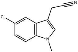 2-(5-chloro-1-methyl-1H-indol-3-yl)acetonitrile Structure