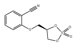 Benzonitrile, 2-[[(4R)-2,2-dioxido-1,3,2-dioxathiolan-4-yl]methoxy]- Structure