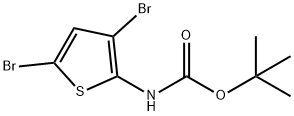 Carbamic acid, (3,5-dibromo-2-thienyl)-, 1,1-dimethylethyl ester (9CI) Structure