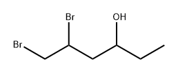 3-Hexanol, 5,6-dibromo- Structure