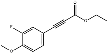 3-(3-氟-4-甲氧基苯基)丙炔酸乙酯,851218-50-3,结构式