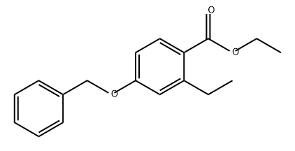 Benzoic acid, 2-ethyl-4-(phenylmethoxy)-, ethyl ester Structure