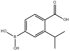 4-Carboxy-3-isopropylphenylboronic acid,851335-14-3,结构式