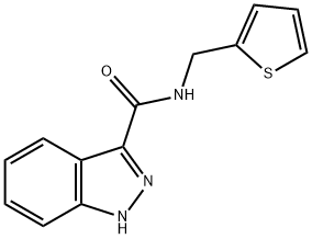 1H-Indazole-3-carboxamide, N-(2-thienylmethyl)- Structure