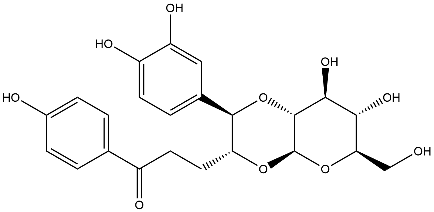 851780-22-8 β-D-Glucopyranose, 1,2-O-[(1R,2R)-2-(3,4-dihydroxyphenyl)-1-[3-(4-hydroxyphenyl)-3-oxopropyl]-1,2-ethanediyl]- (9CI)