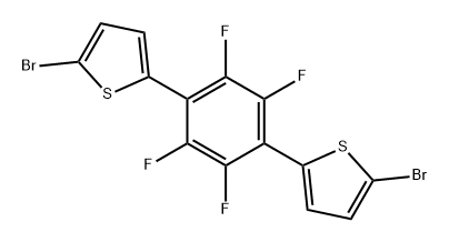 5,5'-(全氟-1,4-亚苯基)双(2-溴噻吩) 结构式