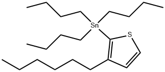 Stannane, tributyl(3-hexyl-2-thienyl)- Structure