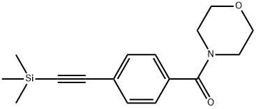 Methanone, 4-morpholinyl[4-[2-(trimethylsilyl)ethynyl]phenyl]- Struktur