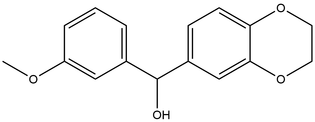 2,3-Dihydro-α-(3-methoxyphenyl)-1,4-benzodioxin-6-methanol Structure