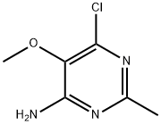 6-氯-5-甲氧基-2-甲基嘧啶-4-胺 结构式