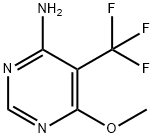 4-Pyrimidinamine, 6-methoxy-5-(trifluoromethyl)- Structure