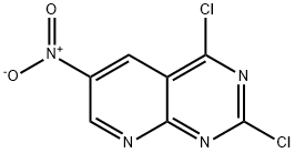 Pyrido[2,3-d]pyrimidine, 2,4-dichloro-6-nitro- Struktur
