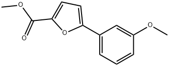 2-Furancarboxylic acid, 5-(3-methoxyphenyl)-, methyl ester 结构式