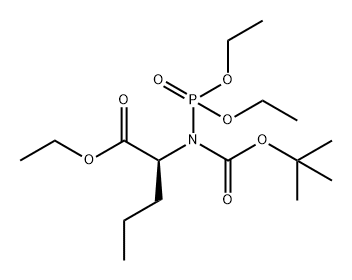 Norvaline, N-(diethoxyphosphinyl)-N-[(1,1-dimethylethoxy)carbonyl]-, ethyl ester