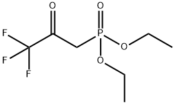 Phosphonic acid, P-(3,3,3-trifluoro-2-oxopropyl)-, diethyl ester Struktur
