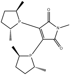 3,4-双((2R,5R)-2,5-二甲基磷杂环戊烷-1-基)-1-甲基-1H-吡咯-2,5-二酮, 852631-51-7, 结构式