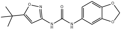 1-(Benzo[d][1,3]dioxol-5-yl)-3-(5-(tert-butyl)isoxazol-3-yl)urea Structure