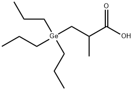 Propanoic acid, 2-methyl-3-(tripropylgermyl)- Structure