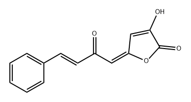 2(5H)-Furanone, 3-hydroxy-5-[(3E)-2-oxo-4-phenyl-3-buten-1-ylidene]-, (5E)-