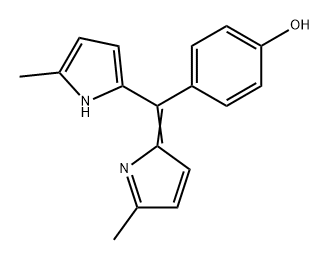 Phenol, 4-[(5-methyl-1H-pyrrol-2-yl)(5-methyl-2H-pyrrol-2-ylidene)methyl]-,853073-93-5,结构式