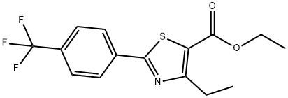 5-Thiazolecarboxylic acid, 4-ethyl-2-[4-(trifluoromethyl)phenyl]-, ethyl ester