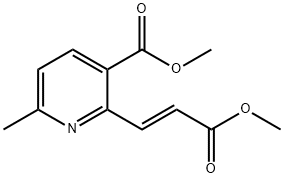 3-Pyridinecarboxylic acid, 2-[(1E)-3-methoxy-3-oxo-1-propen-1-yl]-6-methyl-, methyl ester