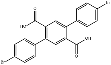 [1,1':4',1''-Terphenyl]-2',5'-dicarboxylic acid, 4,4''-dibromo- Structure