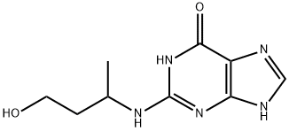 2-((4-Hydroxybutan-2-yl)amino)-1H-purin-6(9H)-one Struktur