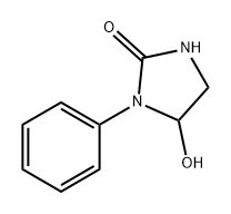 2-Imidazolidinone, 5-hydroxy-1-phenyl- 化学構造式