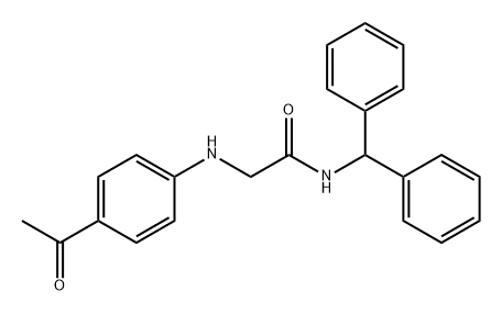 2-(4-乙酰苯胺)-N-二苯甲基乙酰胺,853693-74-0,结构式