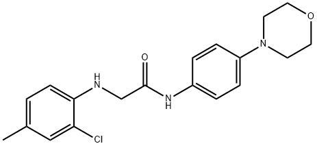 Acetamide, 2-[(2-chloro-4-methylphenyl)amino]-N-[4-(4-morpholinyl)phenyl]-,853695-34-8,结构式