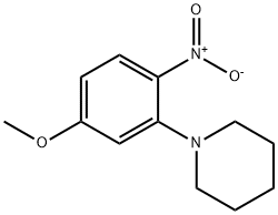 Piperidine, 1-(5-methoxy-2-nitrophenyl)- Structure