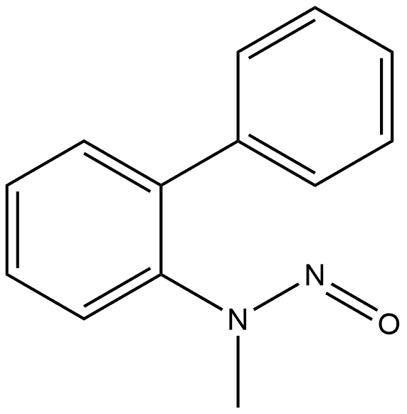 (2-联苯基)甲基亚硝胺 结构式