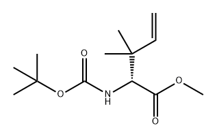 4-Pentenoic acid, 2-[[(1,1-dimethylethoxy)carbonyl]amino]-3,3-dimethyl-, methyl ester, (2R)-