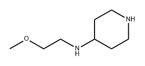 4-Piperidinamine, N-(2-methoxyethyl)- 化学構造式