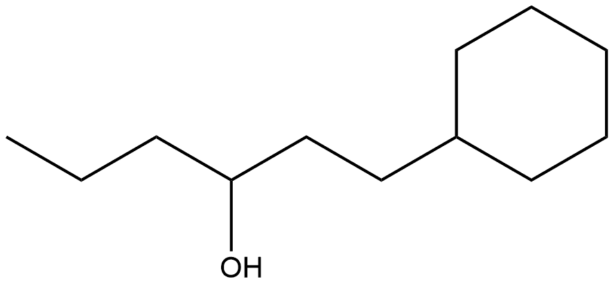 Cyclohexanepropanol, α-propyl- 化学構造式