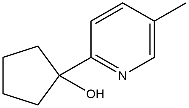 1-(5-Methyl-2-pyridinyl)cyclopentanol Structure