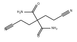 Propanediamide, 2,2-bis(2-cyanoethyl)- Structure