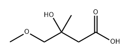 3-羟基-4-甲氧基-3-甲基丁酸 结构式
