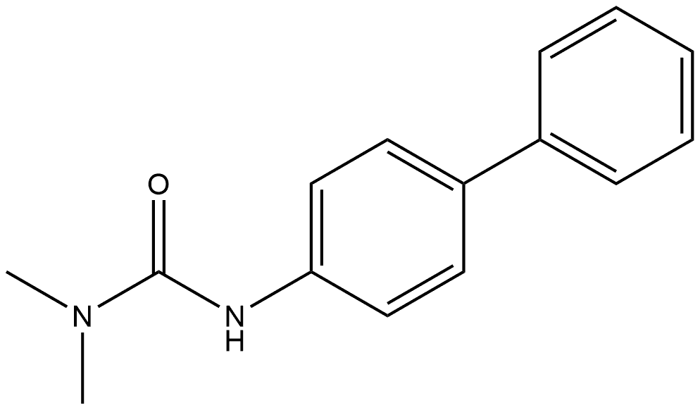 N′-[1,1′-Biphenyl]-4-yl-N,N-dimethylurea 结构式