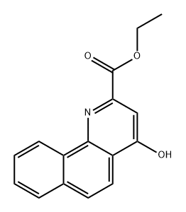 Benzo[h]quinoline-2-carboxylic acid, 4-hydroxy-, ethyl ester Struktur