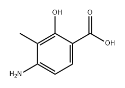 4-氨基-2-羟基-3-甲基苯甲酸,855362-50-4,结构式