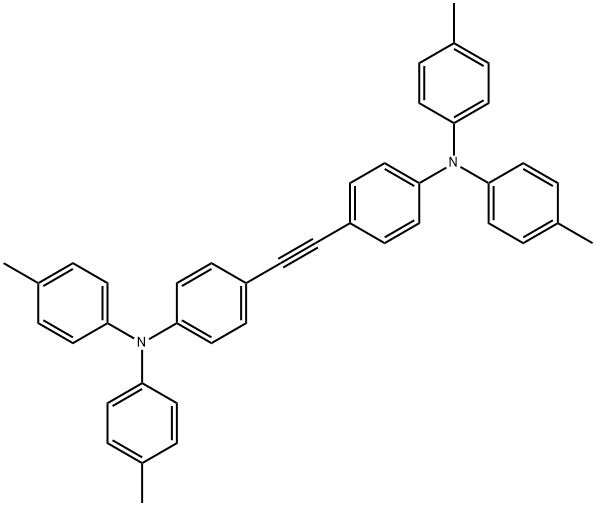 Benzenamine, 4,4'-(1,2-ethynediyl)bis[N,N-bis(4-methylphenyl)- Structure