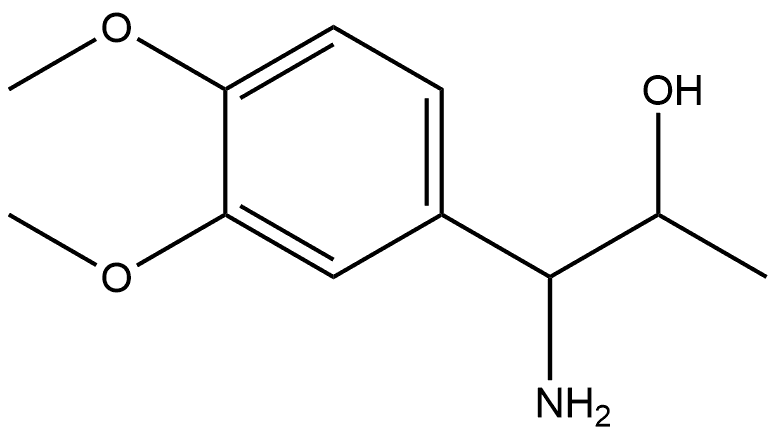 1-AMINO-1-(3,4-DIMETHOXYPHENYL)PROPAN-2-OL,855589-56-9,结构式