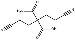 Butanoic acid, 2-(aminocarbonyl)-4-cyano-2-(2-cyanoethyl)-