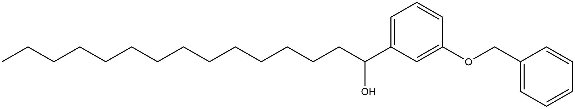 Benzenemethanol, 3-(phenylmethoxy)-α-tetradecyl- Structure