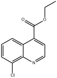 Ethyl 8-chloroquinoline-4-carboxylate 化学構造式