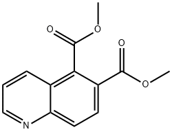 5,6-Quinolinedicarboxylic acid, 5,6-dimethyl ester 化学構造式