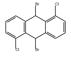 Anthracene, 9,10-dibromo-1,5-dichloro-9,10-dihydro- Structure