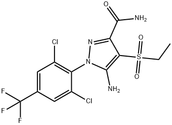 4-(乙基磺酰基)吡唑-3-甲酰胺乙腈 结构式